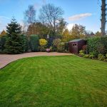 large pathway around grass